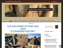 Tablet Screenshot of exploringjoara.org
